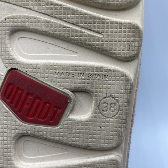 On Foot Perforated Suede Sneakers Blue Jean 38 Best Fits US Womens 7.5 - Picture 7 of 16